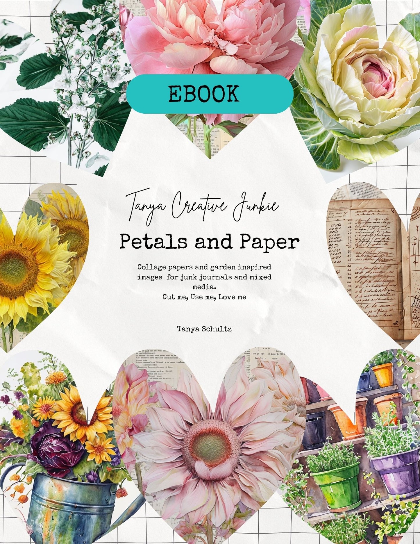 Collage papers and garden inspired images for junk journals and mixed media.
Cut me, Use me, Love me
