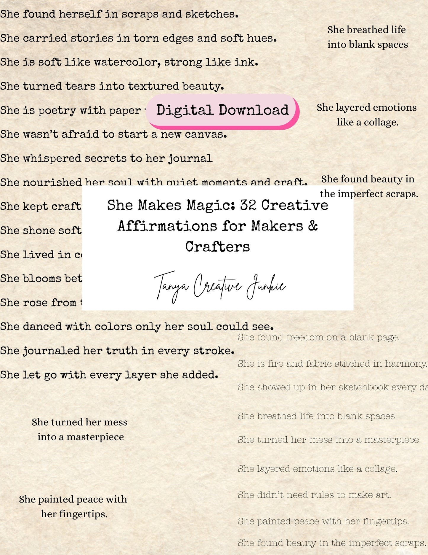 She Makes Magic: 32 Creative Affirmations for Makers & Crafters